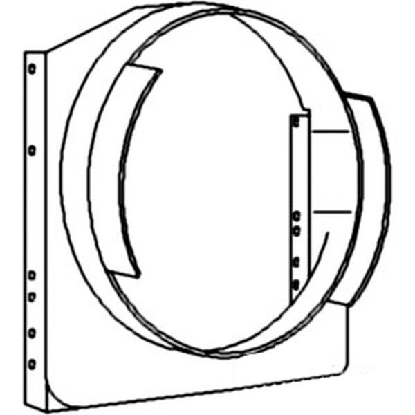 Aftermarket New Fan Shroud Made Fits Massey Ferguson Tractor Models 30E 30H 40E + 1662126M95 - main